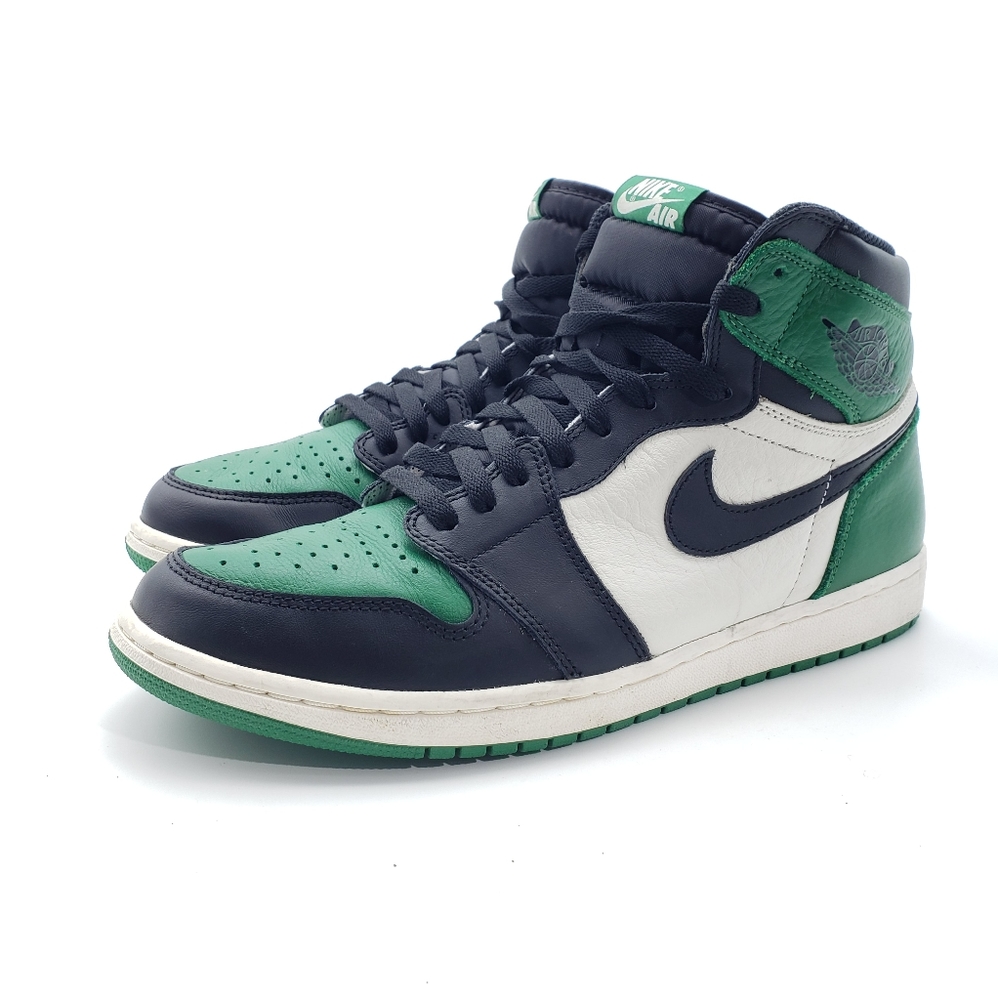 Size 11.5 - Men Nike Jordan 1 Retro High OG Pine Green 2018 no box / 555088 302